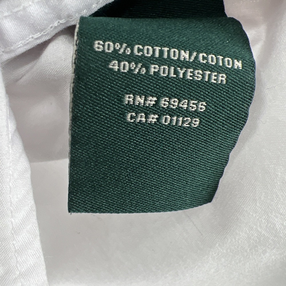 Polo Ralph Lauren Boys White Button Down Oxford Shirt Youth Size 8 Logo - Picture 8 of 9